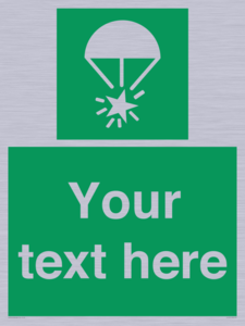 Custom sign safe condition Rocket parachute flare